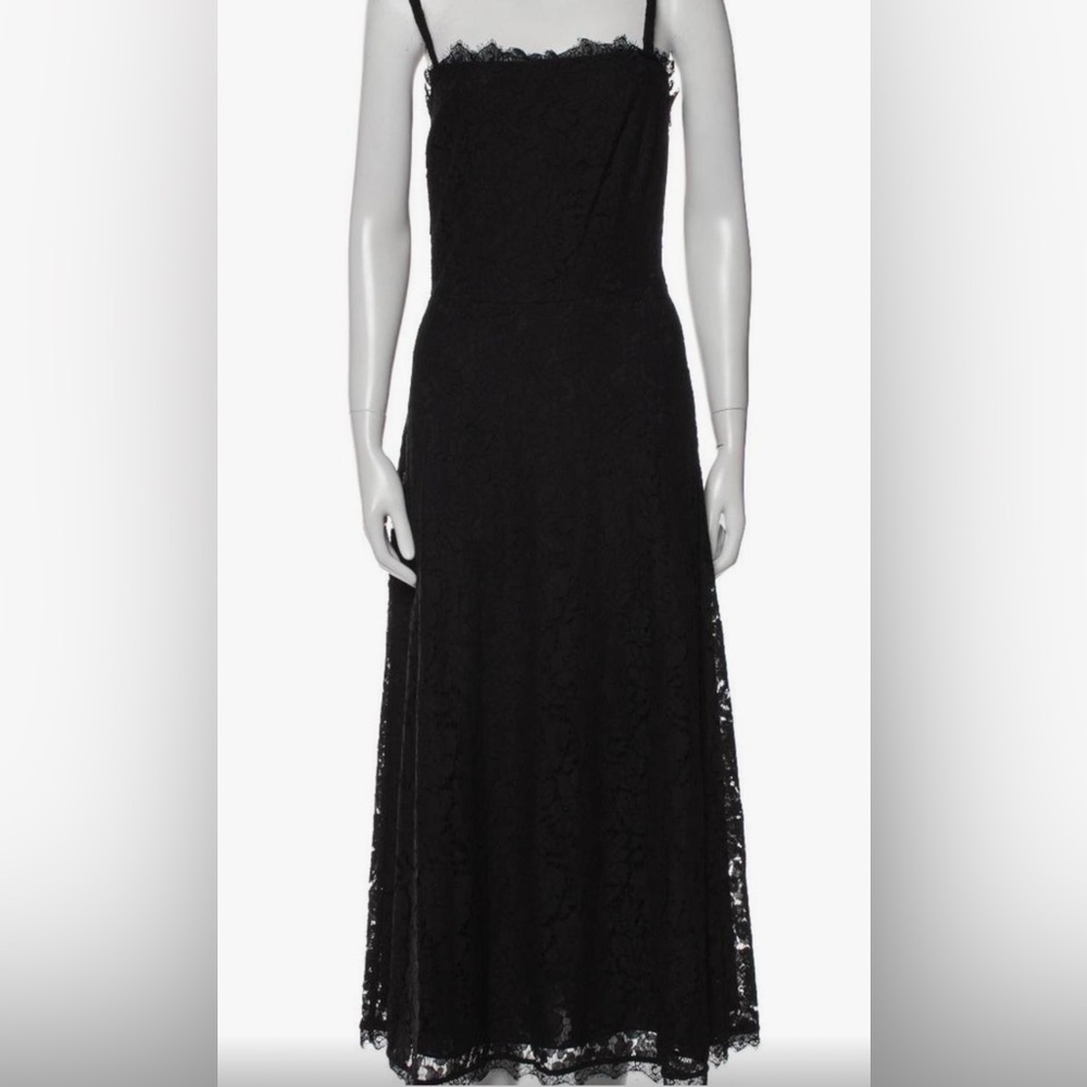 Temperley London NWOT $1200 Square neckline, lace midi LBD. So classy! Sz 8